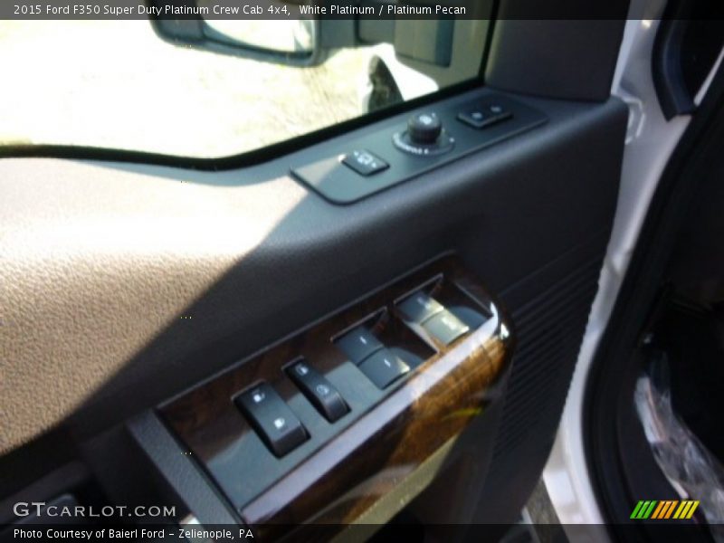 White Platinum / Platinum Pecan 2015 Ford F350 Super Duty Platinum Crew Cab 4x4