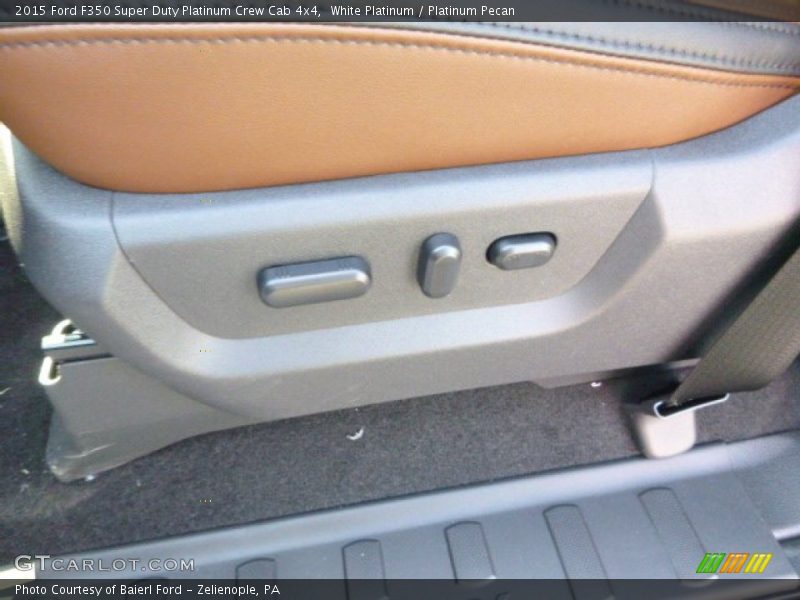 White Platinum / Platinum Pecan 2015 Ford F350 Super Duty Platinum Crew Cab 4x4