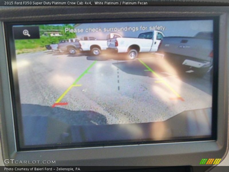 White Platinum / Platinum Pecan 2015 Ford F350 Super Duty Platinum Crew Cab 4x4