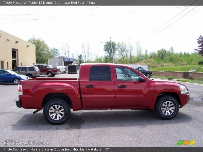 Lava Red Pearl / Slate 2009 Mitsubishi Raider LS Double Cab