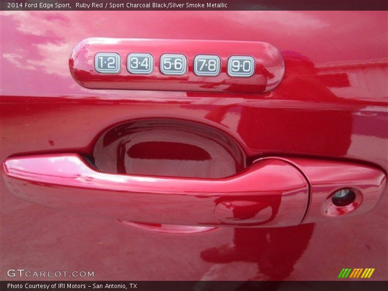 Ruby Red / Sport Charcoal Black/Silver Smoke Metallic 2014 Ford Edge Sport