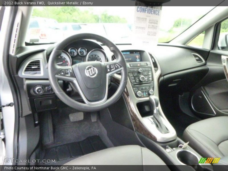 Quicksilver Metallic / Ebony 2012 Buick Verano FWD