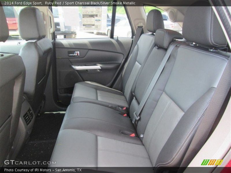 Ruby Red / Sport Charcoal Black/Silver Smoke Metallic 2014 Ford Edge Sport