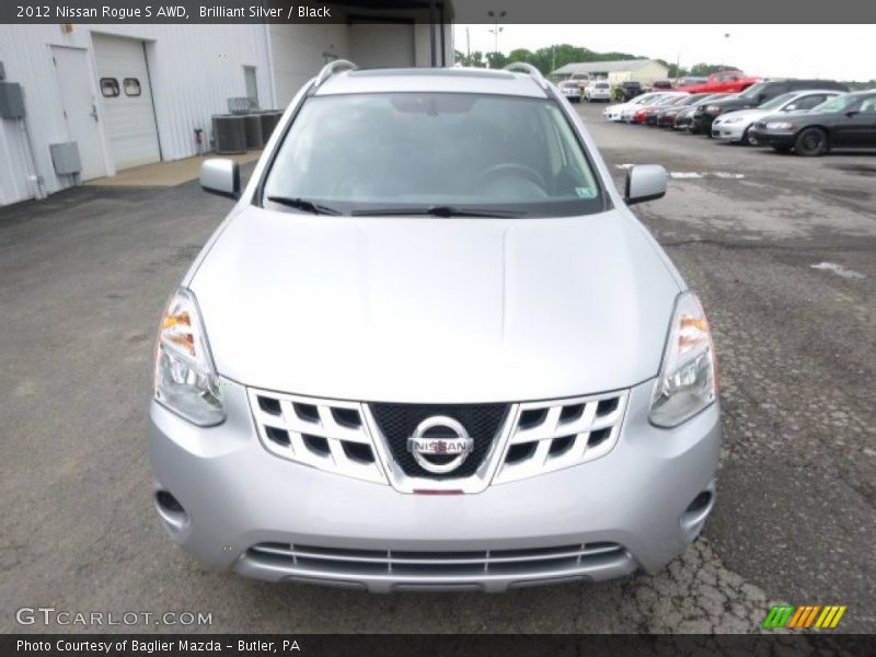 Brilliant Silver / Black 2012 Nissan Rogue S AWD