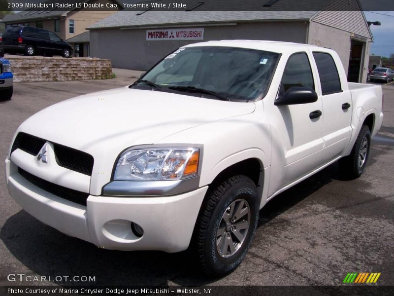 Yosemite White / Slate 2009 Mitsubishi Raider LS Double Cab