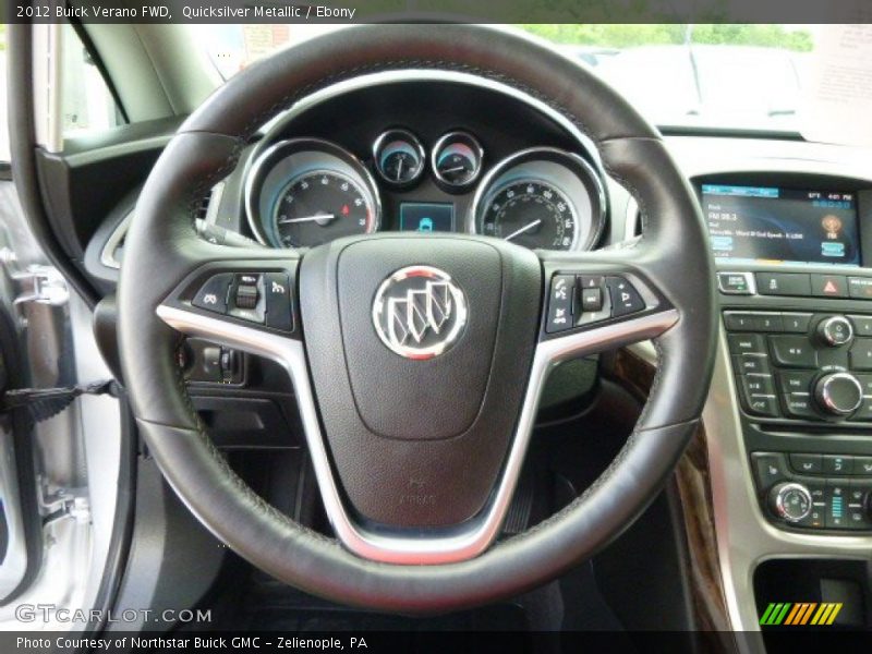 Quicksilver Metallic / Ebony 2012 Buick Verano FWD