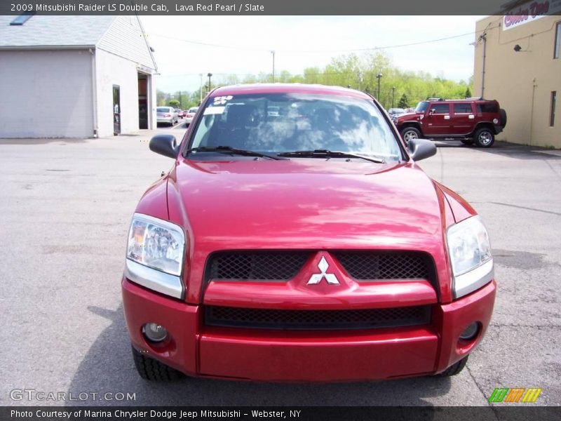 Lava Red Pearl / Slate 2009 Mitsubishi Raider LS Double Cab