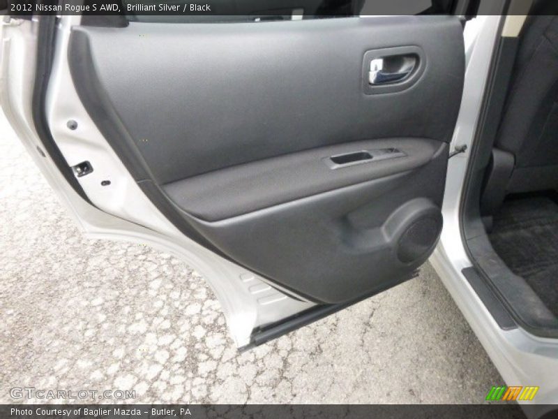 Brilliant Silver / Black 2012 Nissan Rogue S AWD