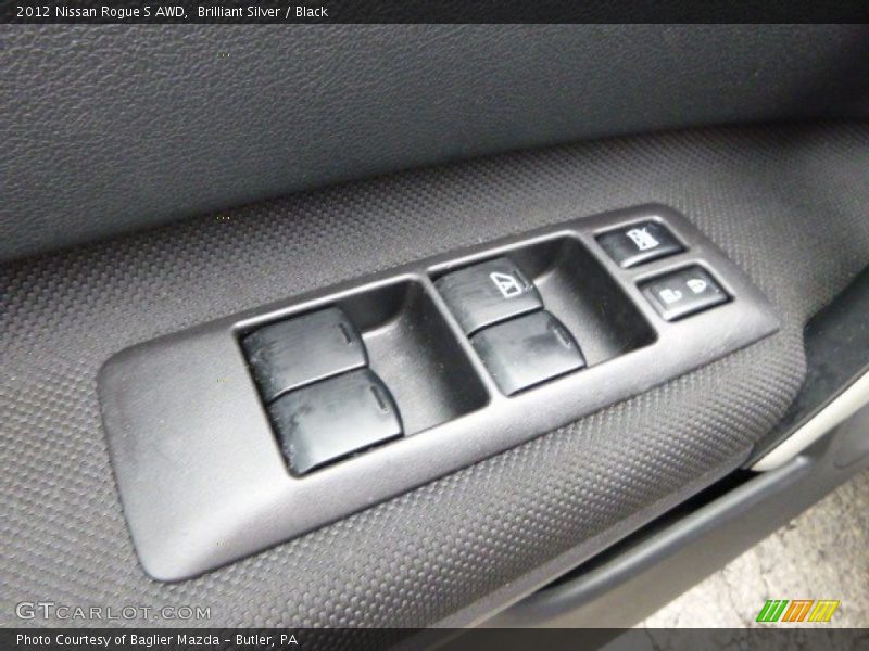 Brilliant Silver / Black 2012 Nissan Rogue S AWD