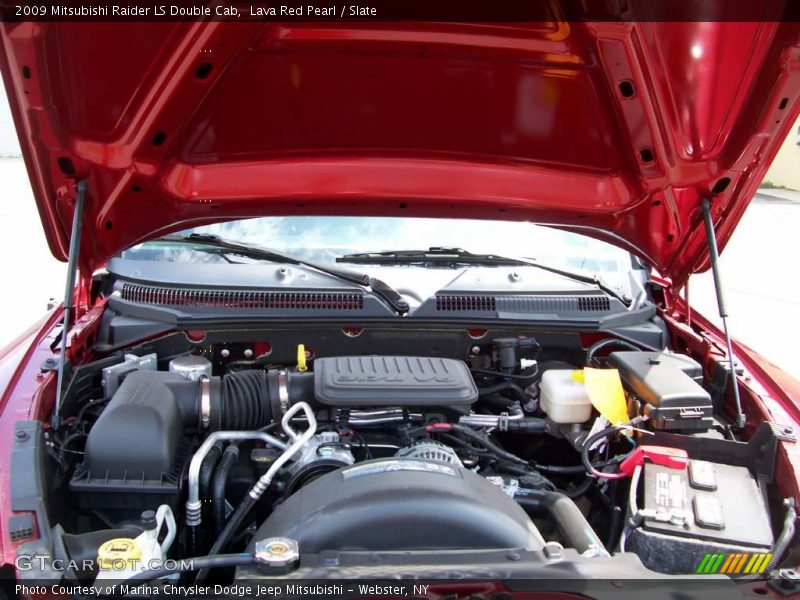 Lava Red Pearl / Slate 2009 Mitsubishi Raider LS Double Cab