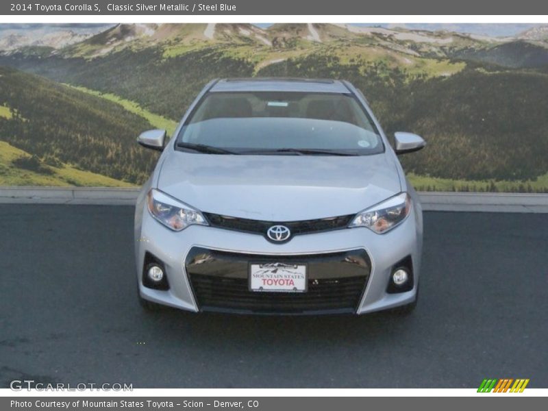 Classic Silver Metallic / Steel Blue 2014 Toyota Corolla S