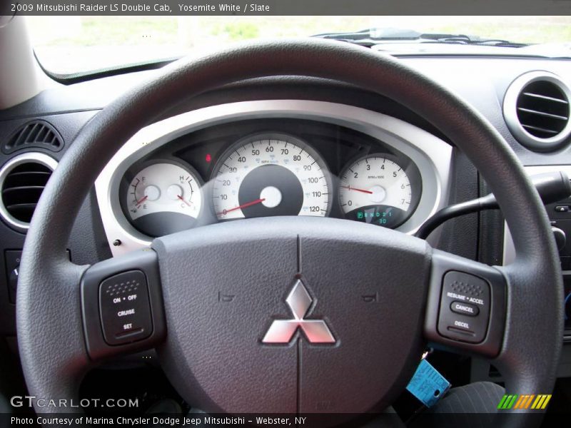 Yosemite White / Slate 2009 Mitsubishi Raider LS Double Cab