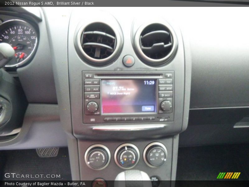Brilliant Silver / Black 2012 Nissan Rogue S AWD