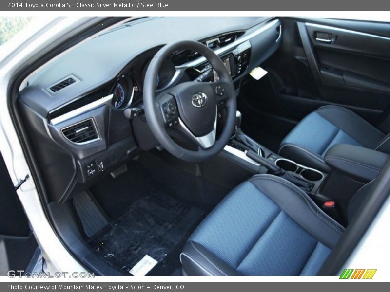 Classic Silver Metallic / Steel Blue 2014 Toyota Corolla S