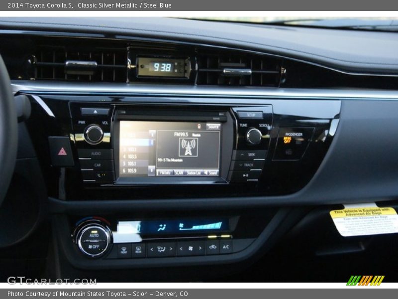 Classic Silver Metallic / Steel Blue 2014 Toyota Corolla S