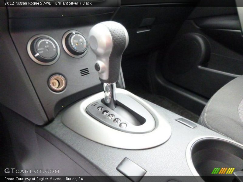 Brilliant Silver / Black 2012 Nissan Rogue S AWD