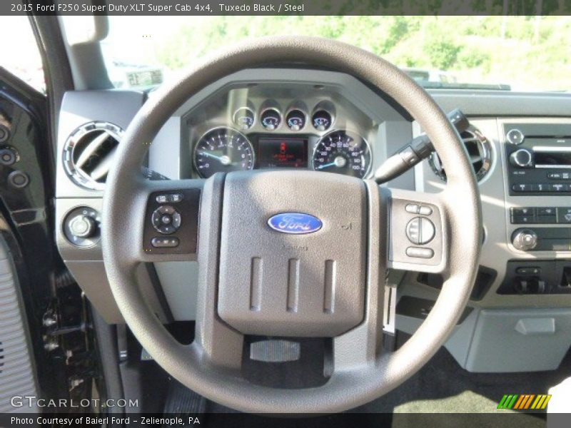  2015 F250 Super Duty XLT Super Cab 4x4 Steering Wheel