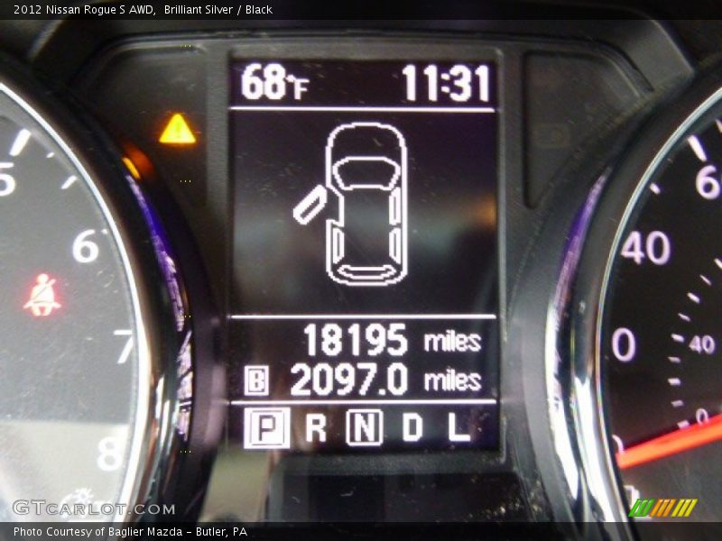 Brilliant Silver / Black 2012 Nissan Rogue S AWD