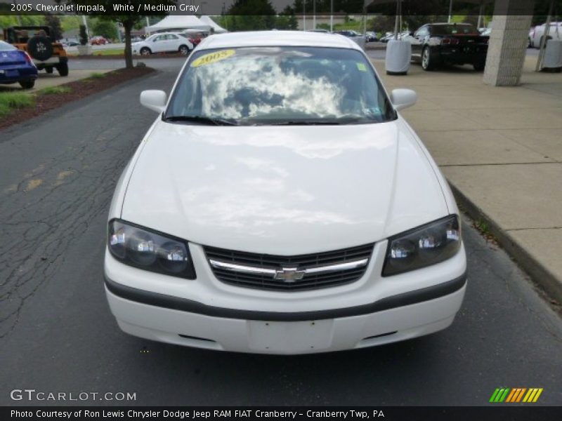 White / Medium Gray 2005 Chevrolet Impala