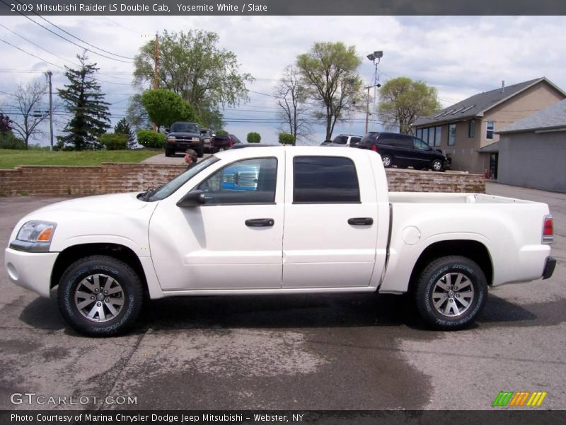 Yosemite White / Slate 2009 Mitsubishi Raider LS Double Cab