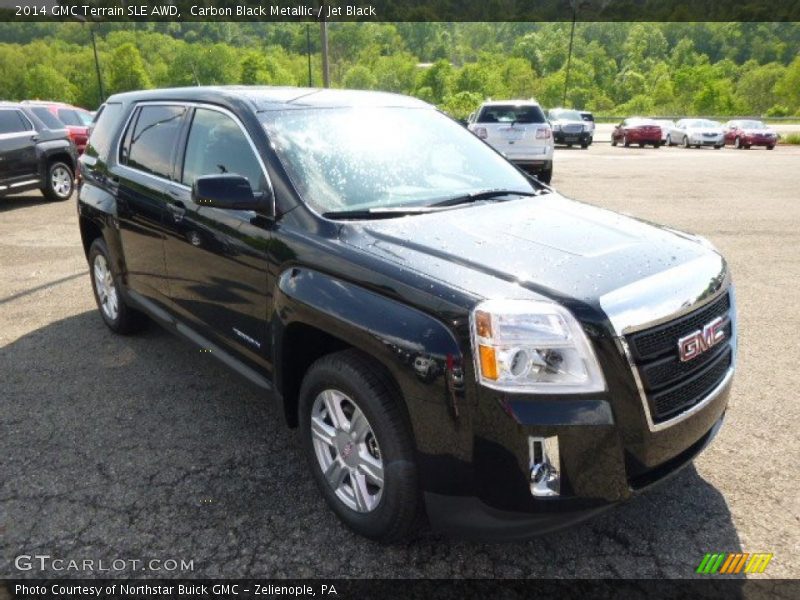 Carbon Black Metallic / Jet Black 2014 GMC Terrain SLE AWD