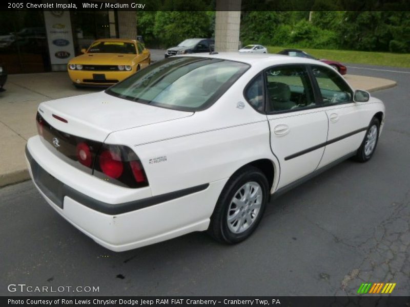 White / Medium Gray 2005 Chevrolet Impala