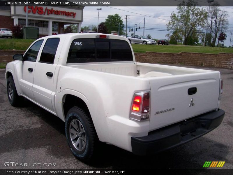 Yosemite White / Slate 2009 Mitsubishi Raider LS Double Cab