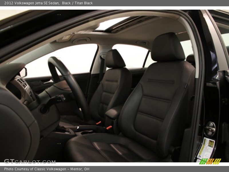 Black / Titan Black 2012 Volkswagen Jetta SE Sedan