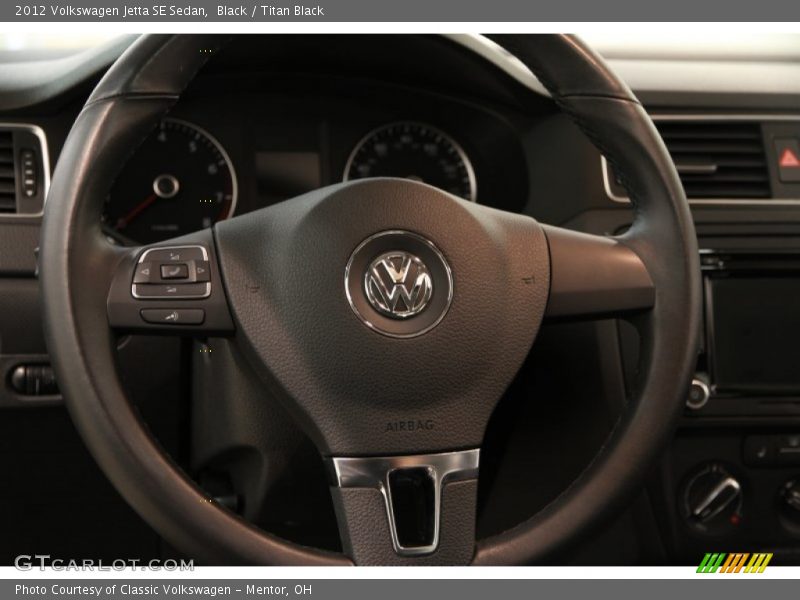 Black / Titan Black 2012 Volkswagen Jetta SE Sedan