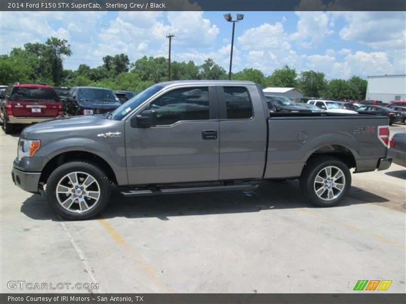 Sterling Grey / Black 2014 Ford F150 STX SuperCab