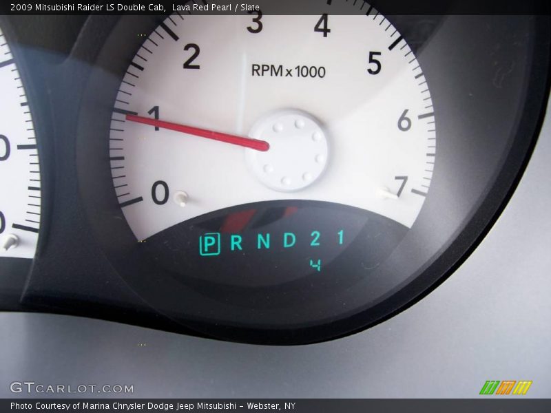 Lava Red Pearl / Slate 2009 Mitsubishi Raider LS Double Cab