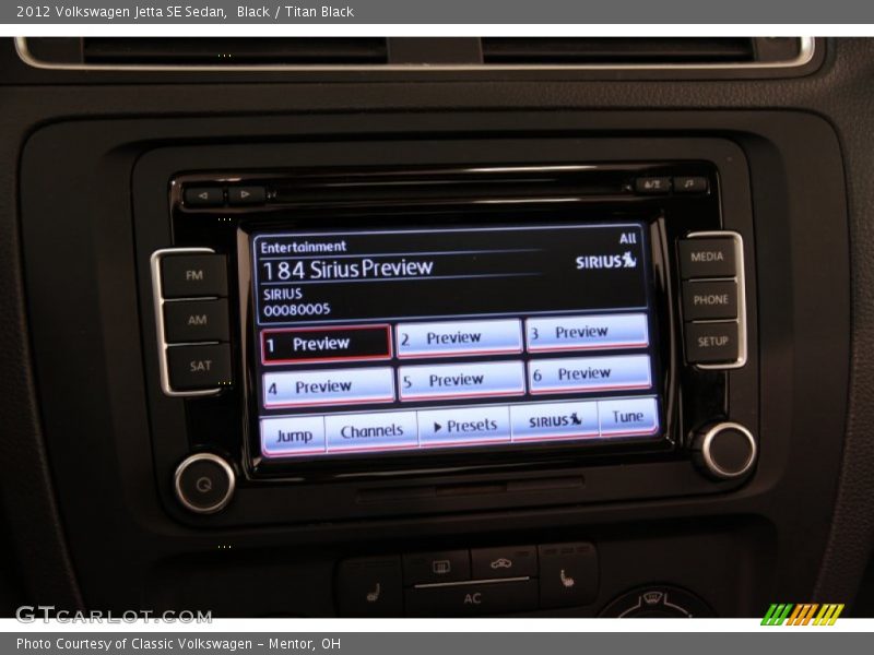 Black / Titan Black 2012 Volkswagen Jetta SE Sedan