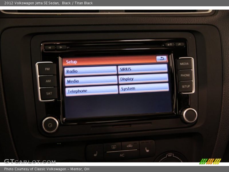 Black / Titan Black 2012 Volkswagen Jetta SE Sedan