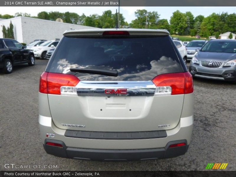 Champagne Silver Metallic / Jet Black 2014 GMC Terrain SLE AWD