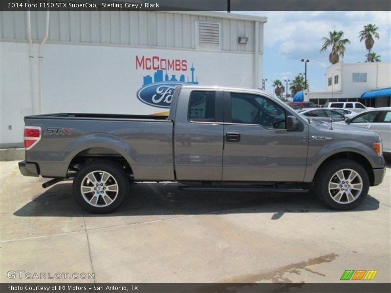 Sterling Grey / Black 2014 Ford F150 STX SuperCab
