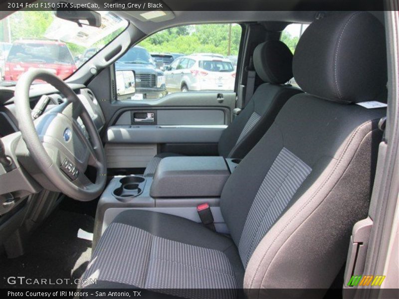 Sterling Grey / Black 2014 Ford F150 STX SuperCab