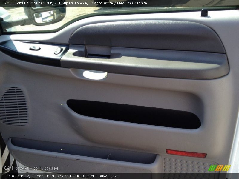 Oxford White / Medium Graphite 2001 Ford F250 Super Duty XLT SuperCab 4x4