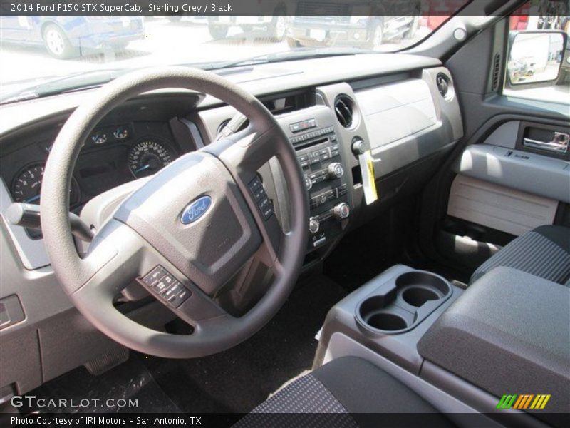 Sterling Grey / Black 2014 Ford F150 STX SuperCab