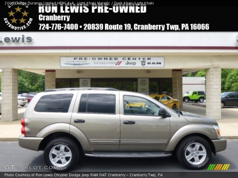 Light Khaki Metallic / Dark Khaki/Light Khaki 2006 Dodge Durango Limited HEMI 4x4