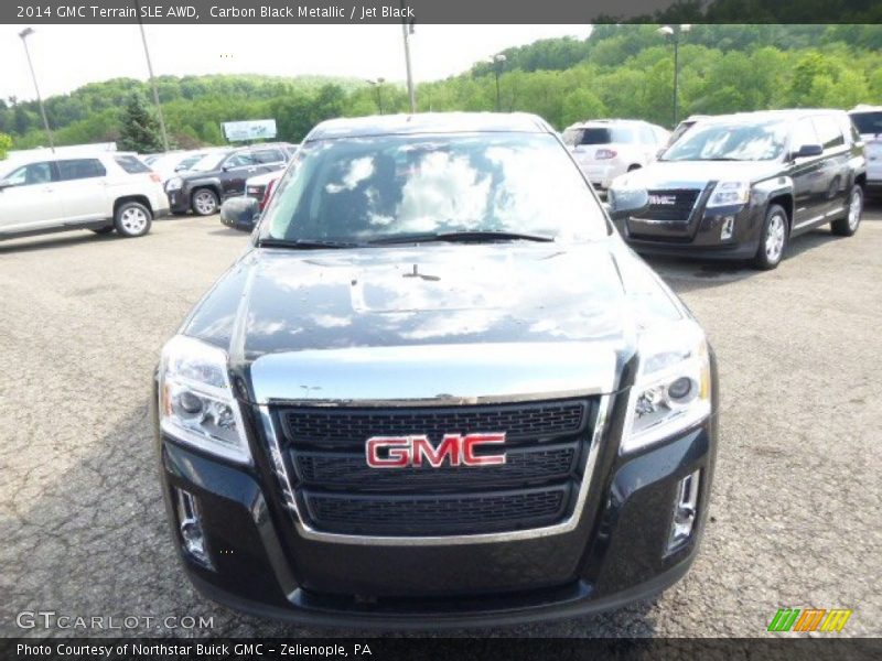 Carbon Black Metallic / Jet Black 2014 GMC Terrain SLE AWD