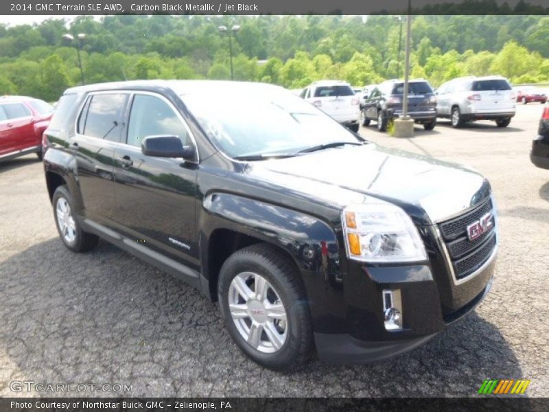 Carbon Black Metallic / Jet Black 2014 GMC Terrain SLE AWD