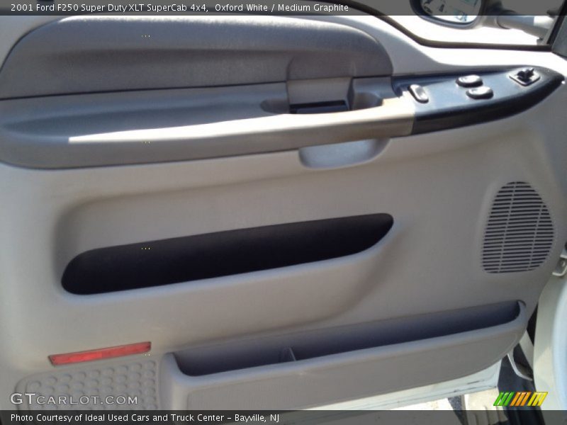 Oxford White / Medium Graphite 2001 Ford F250 Super Duty XLT SuperCab 4x4