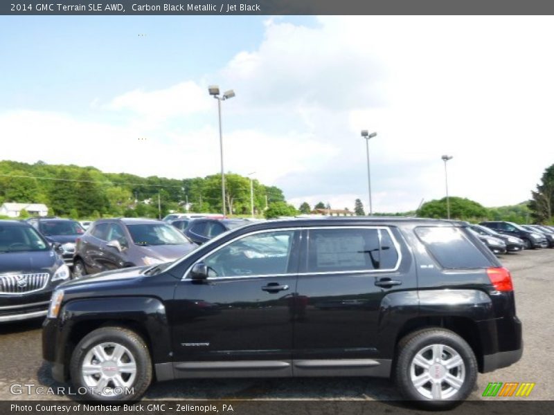 Carbon Black Metallic / Jet Black 2014 GMC Terrain SLE AWD