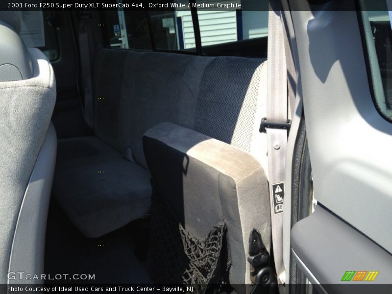 Oxford White / Medium Graphite 2001 Ford F250 Super Duty XLT SuperCab 4x4