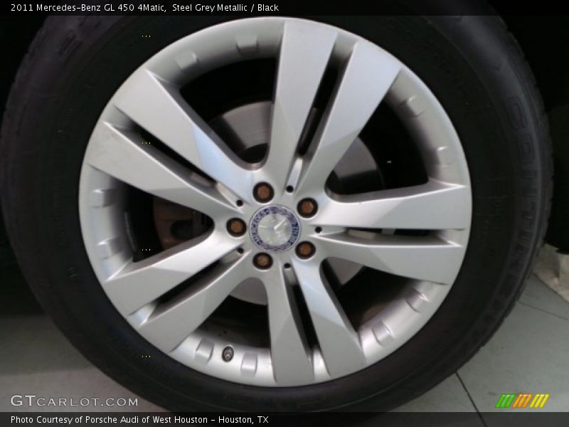 Steel Grey Metallic / Black 2011 Mercedes-Benz GL 450 4Matic