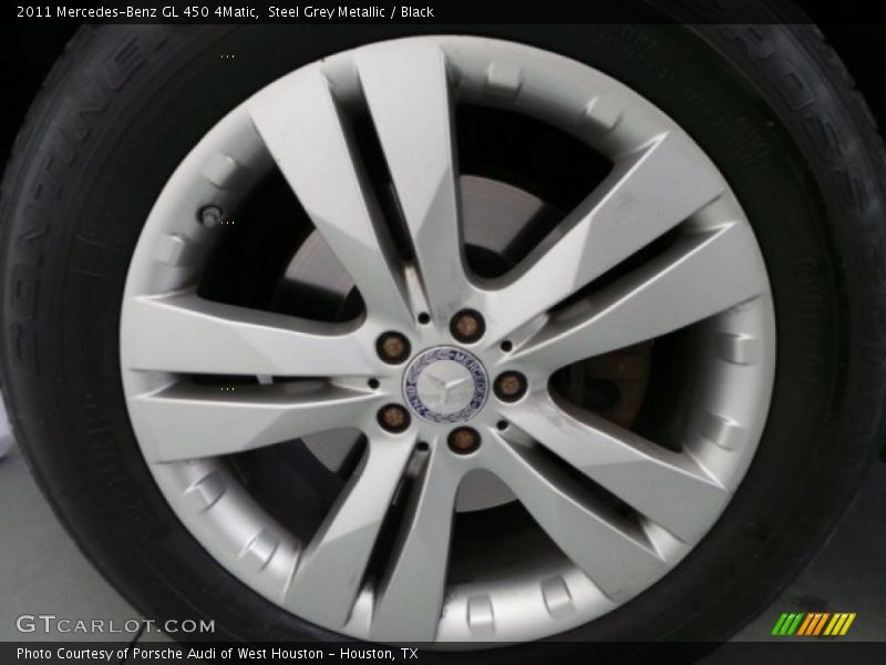 Steel Grey Metallic / Black 2011 Mercedes-Benz GL 450 4Matic