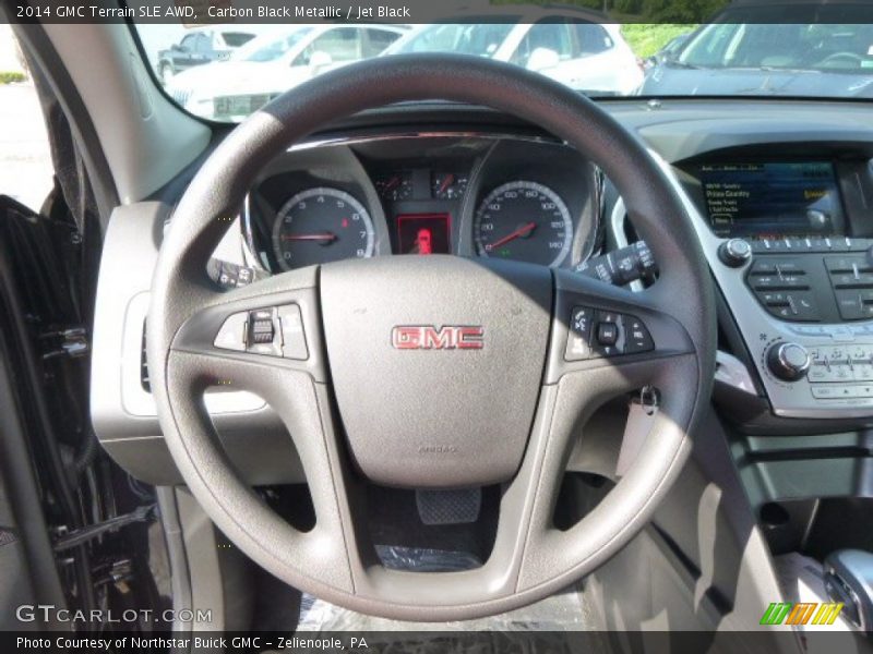 Carbon Black Metallic / Jet Black 2014 GMC Terrain SLE AWD
