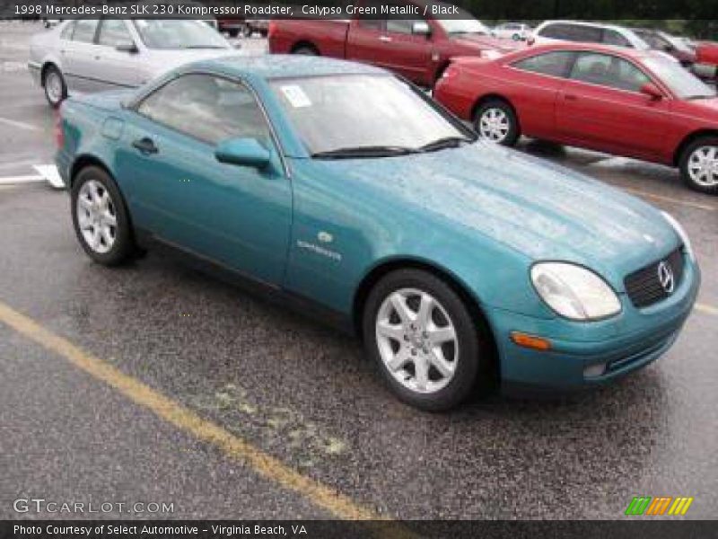 Calypso Green Metallic / Black 1998 Mercedes-Benz SLK 230 Kompressor Roadster