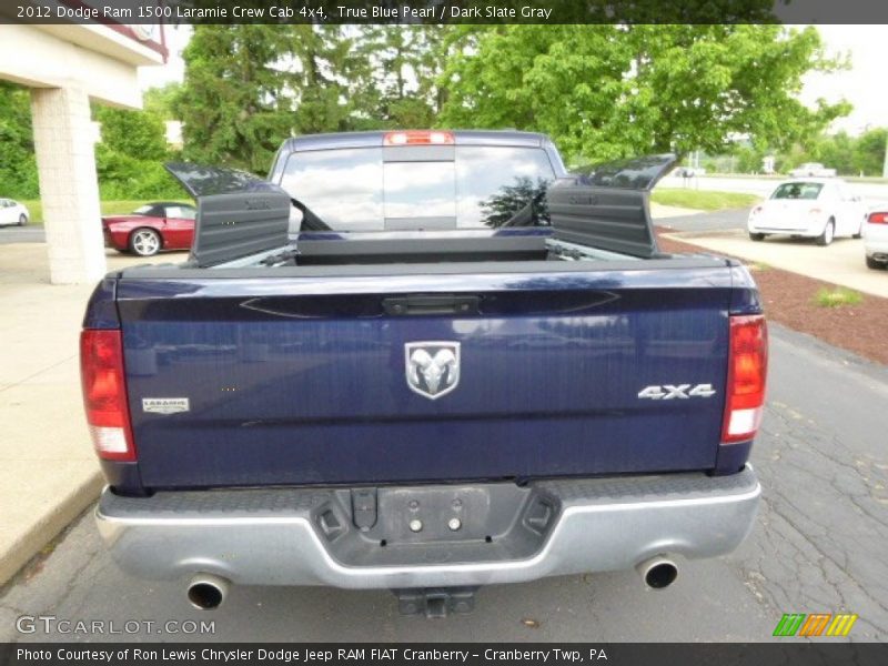 True Blue Pearl / Dark Slate Gray 2012 Dodge Ram 1500 Laramie Crew Cab 4x4