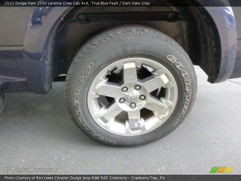 True Blue Pearl / Dark Slate Gray 2012 Dodge Ram 1500 Laramie Crew Cab 4x4
